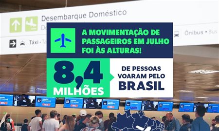 Ponte aérea Rio-São Paulo foi destaque no mês de julho