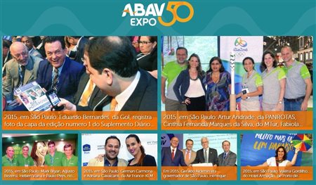 Seção comemorativa da Abav Expo traz fotos desde o início da feira