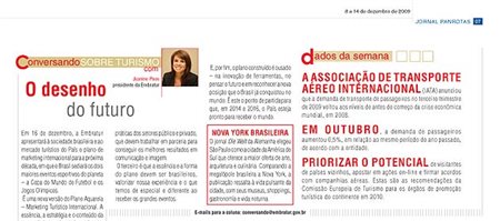 Jeanine “desenha futuro” da Embratur para a década