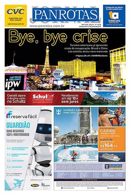 Fim da crise no turismo dos EUA é destaque no JP; leia