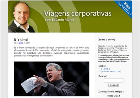 Eduardo Murad assume blog de VC no PANROTAS