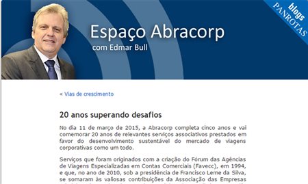 Abracorp completa cinco anos na próxima quarta-feira (11)