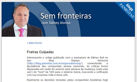 Sidney Alonso: “não existem freirinhas do turismo