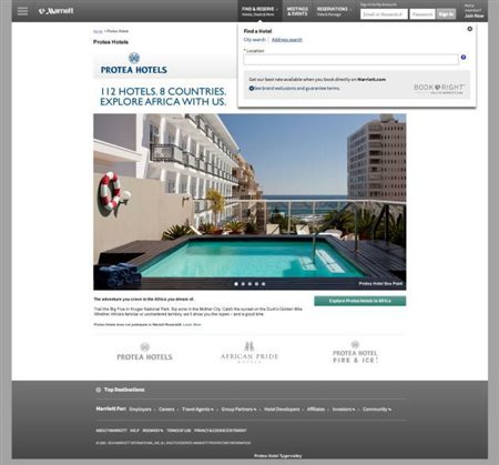 Portfólio de hotéis Protea já está no site da Marriott