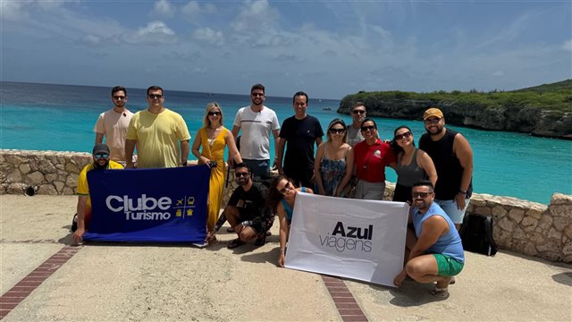 Curaçao recebe famtour da Azul Viagens com franqueados da Clube Turismo