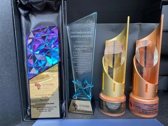 Ethiopian Airlines celebra prêmios recebidos